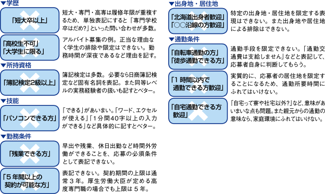 応募資格のポイント3